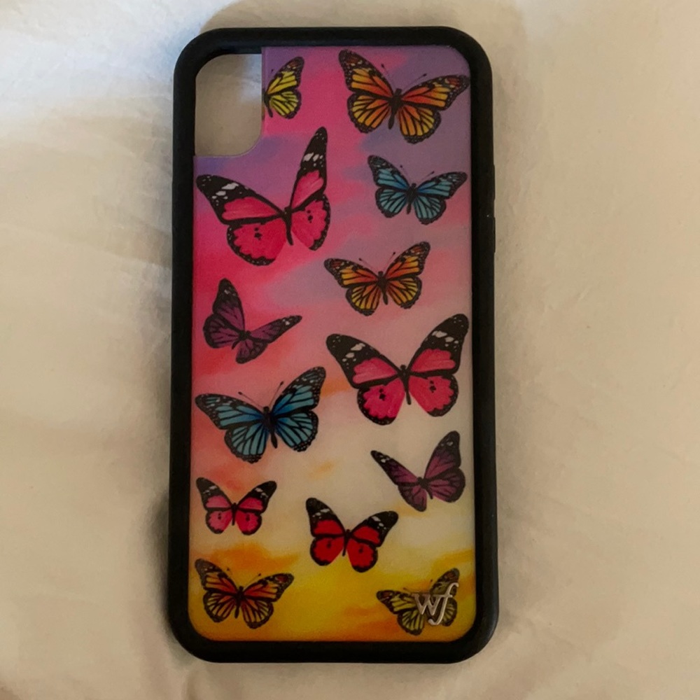 Wildflower phone case multicolor butterfly